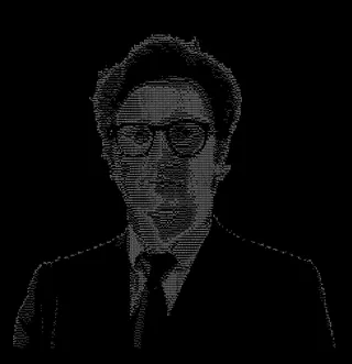 Portrait ASCII de Léopold Buron
